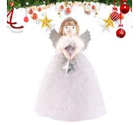 Bawiaueu Étoile de Cime d'arbre de Noël,Étoile Ange Décoration D'Intérieur,Ange Mignonne pour Cime de Sapin | pour Décoration de Maison Chambre Salon Bureau École Table Fête Extérieur