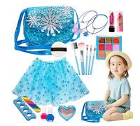 Bawiaueu Maquillage De Jeu des Petites Filles, Portatif Interactif et Lavable, Jeu de Rôle Maquillage pour , pour Garçons et Filles, Maison, Voyage, Écoles, Maternelle, Noël, Nouvel an, Anniversaire
