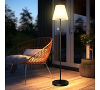 Bawoo Lampe Solaire Sur Pied Pour ExtéRieur Avec Capteur de LumièRe, étanche IP65, Rechargeable Par USB, Intensité Variable En Blanc Chaud Et Rgb, Lampe Sur Pied Sans Fil Pour Terrasses