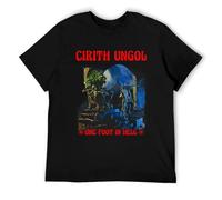 BAWUN JUNDAOFU NWT! Cirith Ungol One Foot in Hell American Heavy Metal Graphic T-Shirt S-3XL Black