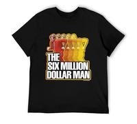 BAWUN The Six Million Dollar Man Run Fast Adult T-Shirt Dark Grey