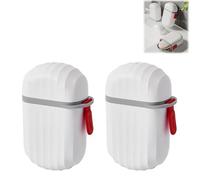 BAWUTZ Étui à Savon de Voyage, Porte-Savon Portable, récipient à Savon de Voyage avec Couvercle avec Couche drainante, étui à Savon Portable pour Douche,Salle de Bain, Voyage, Camping (2PC,Weiß)