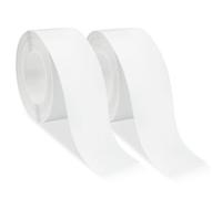 Baxcdyswe 2 Rouleaux Bande Etancheite Douche, Joint Salle Bain Blanc, Joint Baignoire, Plan Travail Cuisine, Bande Etancheite Baignoire Douche, Autocollante Adhesif, Bande Adhésive d'Étanchéité