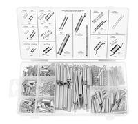 Baxcdyswe 200 Pièces Ressort de Compression, 20 Tailles Adaptées Différents Ressort Traction Dans une Boîte Rangement Pratique, Ressorts Compression Mécaniques pour Outils Appareils Manuels, Rechange