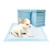 Baxcdyswe 50 Pièces Alese Jetable, 45 × 60 cm Alèse Pipi Propreté Educateur Chien Animaux, Tapis Absorbant Chien, Aleze Impermeable, Pee Pad Apprentissage la Propreté Anti-Fuite Résistante