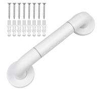 Baxcdyswe Barre D'Appui WC, 30 cm Barre de Maintien Douche, Poignée Douche Antidérapante, Salle de Bain Poignée Sécurité Blanche, Poignée de Toilette, Poignée de Salle Bain, Poignée Baignoire