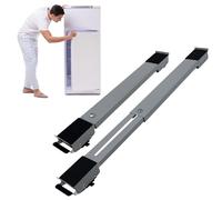 Baxcdyswe Lot de 2 Support Machine a Laver Seche Linge, Deplace Meuble, Support Machine à Laver Socle Lave Linge pour Réfrigérateur Sèche-Linge, Congélateur Jusqu'à 300 Kg avec 24 Roues (Gris)
