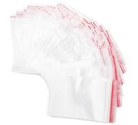 Baxcdyswe Lot de 200 Sachet Plastique Transparent, 60 × 90 mm Petit Sac Plastique, Zip Pochon Sacs à Fermeture, Sachets Plastiques Transparents Refermables Film, Convient Usage Alimentaire