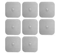 Baxcdyswe Lot de 8 Électrodes Carrées, 5 x 5 cm Electrodes pour Electrostimulateur, Kit de Remplacement Réutilisable pour Votre Électrostimulateur avec Votre Électrostimulateur pour EMS