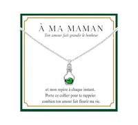 BAXDJKLEF Cadeau Maman - Collier Femme Pendentif Bouteille Coeur | Exprimez votre amour avec élégance, Le choix parfait pour un Cadeau Fete des Meres inoubliable ou un tendre cadeau noel