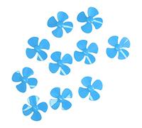 Baxnore 10 pcs 4 hélice de Palette 60 mm de Taille, hélices de Bateau en Plastique ABS avec Trou de 2 mm pour véhicule Miniature, Accessoires de Remplacement du modèle RC (Bleu)