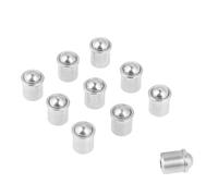 Baxnore 10 pcs 6 × 7 mm 304 Plugin à billes en acier inoxydable, jeu de piston à ressort à ajustement, attache mécanique pour outils pneumatiques Machines automatiques
