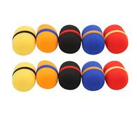 Baxnore 10 PCS Housse de Microphone Éponge Douce Épaisse Différentes Couleurs Bonne élasticité Microphone Pare-Brise Housse en Mousse pour les Performances sur Scène KTV