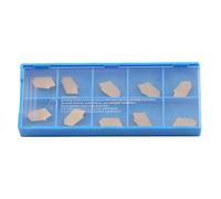 Baxnore 10 pièces outil de coupe d'insert en carbure de qualité supérieure de tournage CNC haute précision durable pour l'usinage de l'acier inoxydable acier rapide doré 1,4 x 0,3