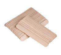 Baxnore 100 pièces bâtons de cire en bois spatules applicateurs abaisse-langue lisse pour Salon à domicile usage professionnel sûr 15 cm 1.8 cm 100 unités