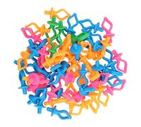 Baxnore 100pcs Bobbin Holder Silicone File Holder Regulable Design Colorful Cound Bobbin Clips pour les amateurs de couture Tairs Moms Sisters Amis