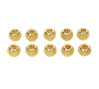 Baxnore 10PCS Perles de Barbe en Métal Creux Style Viking Anneaux Dreadlock pour Hommes Extensions de Tresses de Cheveux et Accessoires Cadeau Durable pour la Fête des Pères (Or)