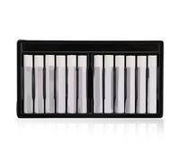 Baxnore 12 pièces bâton de peinture à l'huile blanche, pastels doux carrés blancs, kit de peinture aux pastels à l'huile, pastels à l'huile blancs, ensemble de pastels doux carrés