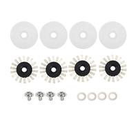 Baxnore 16pcs Brosse Ronde Brosse Couvercle Rondelle Vis Argent Reed SK280 SK840 SK580 Machine À Tricoter Accessoires De Haute Qualité Pièces De Rechange Fabrication Professionnell