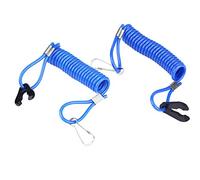 Baxnore 2 pièces Cordon d'attache de sécurité pour Interrupteur de Moteur Hors-Bord Cordon d'interrupteur d'arrêt d'urgence en Plastique ABS avec Crochet pivotant pour Accessoires
