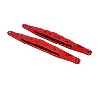 Baxnore 2 pièces de bras de suspension inférieurs arrière en alliage d'aluminium RC robustes, pièces de mise à niveau de levier de liaison pour LOSI SUPER BAJA REY 2.0 1/6 échelle (Rouge)