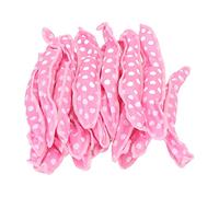 Baxnore 20 pièces éponge douce bigoudis rouleaux aucun dommage pendant la nuit outils de coiffure pour femmes filles rose 21x3 5cm