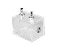 Baxnore 200 ml PC PC Reservoir de refroidissement à eau, réservoir de liquide de liquide en plastique avec des raccords rapides port, conception de preuve pour les systèmes de bouc