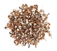 Baxnore 200 rivets en laiton de 12 mm en forme de seau, couleur or clair, pour accessoires de bricolage, sacs en cuir, chaussures, ceintures et loisirs créatifs.