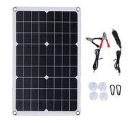 Baxnore 20W Flexible Solar Panel Monocrystalline Silicon Battery Charger Kit with USB DC Output for Camping RV Boat Outdoor Power Supply