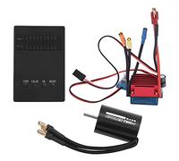 Baxnore 2430 7200KV Moteur sans balais 25A ESC sans balais avec carte de programmation Linéarité de l'accélérateur super douce Réponse rapide pour voiture 1/16 1/18 RC Alliage d'al
