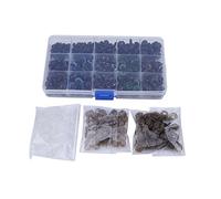 Baxnore 264pcs Kit de sécurité en plastique Kit noir coloré 10 mm 12 mm les yeux amigurumi non toxiques avec laveuses pour bricolage en peluche en peluche artisanat pour enfants pr