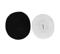 Baxnore 2pcs crochet et boucle de boucle de 25 m de longueur noir 2,5 cm de large nylon doux bricolage coupe auto-adhésif crochet et boucle