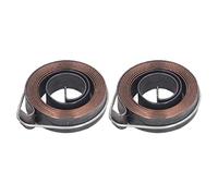 Baxnore 2PCS Drill Press Springs Quill Feed Return Coil Spring 0.8x10 Double Hook 37mm Outer Diameter