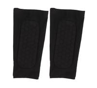 Baxnore 2PCS Manchons de Jambe de Football Manchons de Protège-Tibia de Compression de Mollet Antidérapants Respirants avec Coussin en Nid d'abeille pour Hommes Femmes Football Bas (XL)