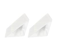 Baxnore 2PCS Triangle Sandwich Container Transparent Reusable Seal Tight Food Storage Box for Office Picnic Lunch ABS Plastic Free