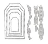 Baxnore 3 pièces en acier au carbone découpées pour le scrapbooking bricolage artisanat portable sculpture en métal étiquette nœud papillon conception de dentelle fabrication de ca