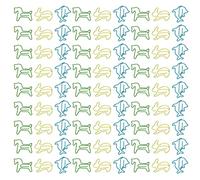 Baxnore 32 boîte de trombones 3 couleurs innovant poney lapin dauphin combo petit métal trombones pour la paperasse bureau école durable antirouille conception mignonne organiser d