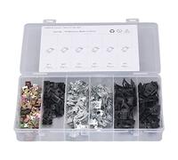 Baxnore 320 PCS Kit d'écrou à ressort à plaque en carbone, M6 à M6 Pinces d'écrou U unilatérales pour la sécurisation du panneau automatique, Machinerie de fixation du corps du véh