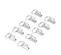Baxnore 32mm Métal Sac Sangle Clips 10Pcs avec Porte-clés Heavy Duty Ferroalloy Queue Clips Anti Rouille Anti Corrosion Sac À Main Fabrication De Fournitures pour BRICOLAGE Sacs et