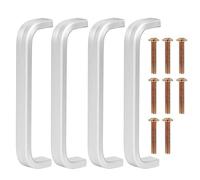 Baxnore 4pcs Poignées d'armoire en alliage en aluminium, tirages de porte mate pour tiroir à placard de garde-robe, poignées de meubles, installer du matériel pour l'armoire à domi