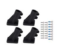 Baxnore 4PCS / SET 20 mm Joints de tube en nylon Tee Connecteur fixe durable à trois canaux pour le drone RC
