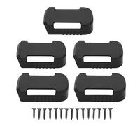 Baxnore 5 Jeux de Supports de Station de Batterie 20V, 5 Broches, Support de Montage de Batterie pour WU189 WU294 WU296 WU398 WU808 WE270 WE389 WE362, Stockage d'atelier ABS