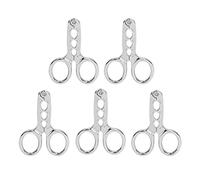 Baxnore 5pcs Ensemble de biscuits à écrou en acier inoxydable, 8,3x5,8 cm de pince à noix ergonomique avec poignée non glissante, décortiqueur multifonctionnel pour les graines de