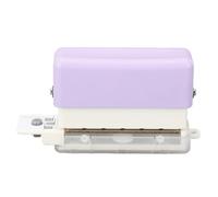 Baxnore 6 trous Punch Paper Puncher Portable 2 feuilles Capacité de feuille de feuille de feuille de feuille de feuille pour A5 B5 A4 Bonnes Student School Office Work Violet Abs P