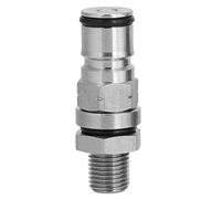 Baxnore Adaptateur de fût de verrouillage à bille en acier inoxydable 304, poteau de gaz et de liquide avec soupape de surpression, accessoire de brassage domestique pour fûts de b (gaz)