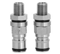 Baxnore Adaptateur de fût de verrouillage à bille en acier inoxydable 304, poteau de gaz et de liquide avec soupape de surpression, accessoire de brassage domestique pour fûts de b (gaz+liquide)