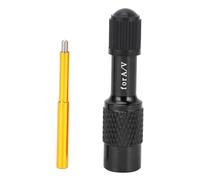 Baxnore Adaptateur de Valve de Fourche de Cycle, buse de convertisseur de Pompe de Choc en Alliage d'aluminium de qualité supérieure pour vélos de Montagne et Motos, Suspension arr (Noire)