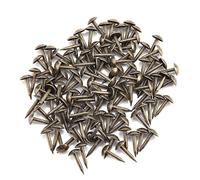 Baxnore Agrafes en fer robustes, 100 pièces, clous de rembourrage épais pour meubles, porte en bois, réparation de canapé, artisanat, décoration, matériau en fer durable, 6x12mm, 1 (6 * 12MM)
