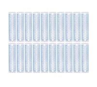 Baxnore Aiguille à tricoter Gauge Règle 20pcs En Plastique Flexible Durable Outil de Mesure pour Tricot Couture Artisanat BRICOLAGE Projets Maison École Bureau Utilisation 16x4cm