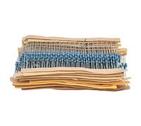 Baxnore Assortiment de 600 résistances à film métallique, 30 valeurs, 1/4 W, tolérance 1%, résistances de haute précision pour projets électroniques, bricolage et usage profession